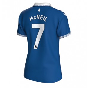 Everton Dwight McNeil #7 Replica Home Stadium Shirt for Women 2023-24 Short Sleeve